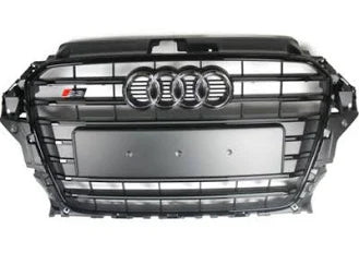 Satin Black Front Grille Audi A3/S3 All Generations (2008-Present)