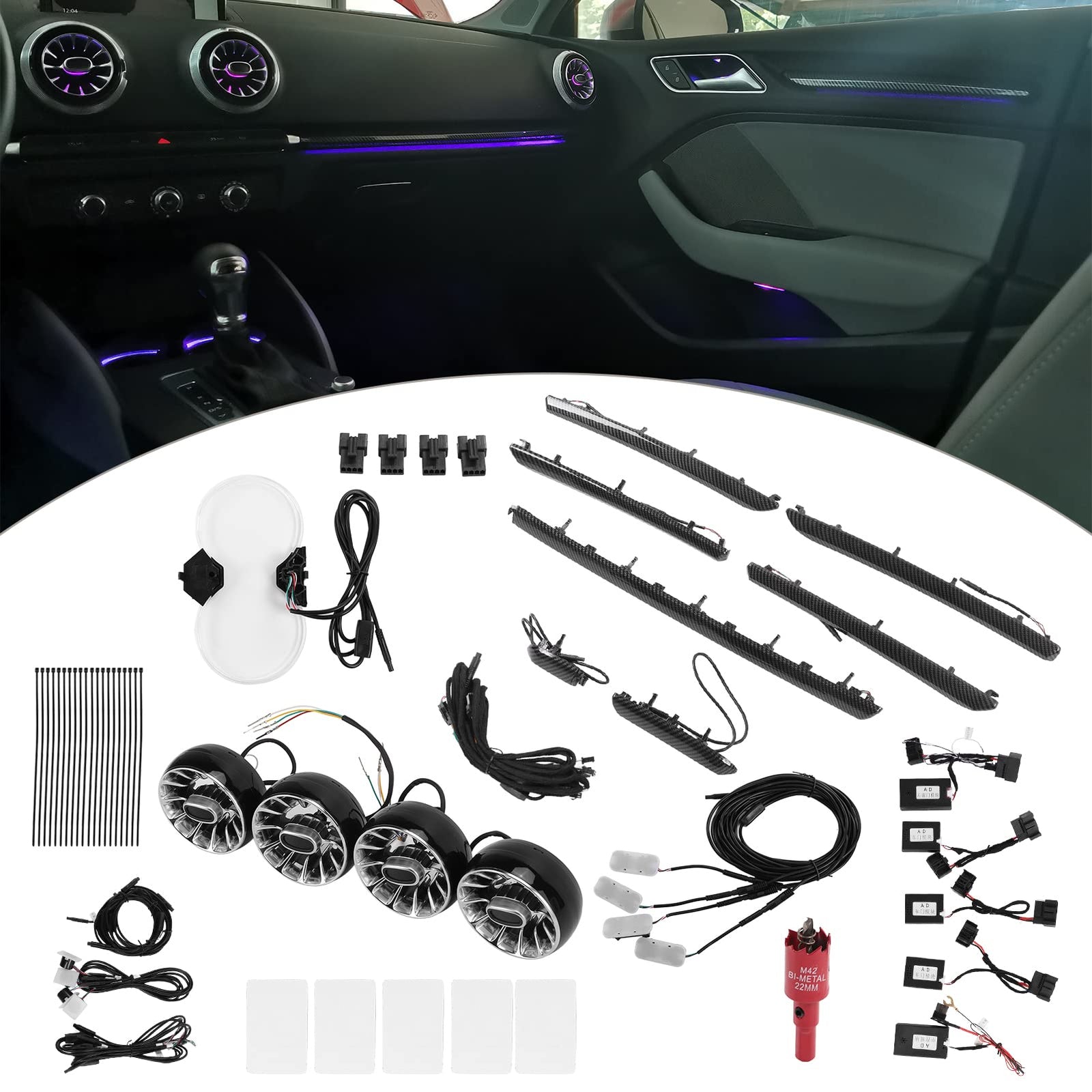 Ambient Lighting Kit Audi A3/S3/RS3 All Generations (2008-Present)