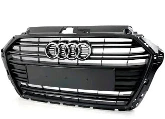 Satin Black Front Grille Audi A3/S3 All Generations (2008-Present)